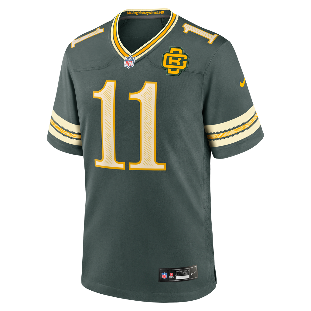 Men's Green Bay Packers Jayden Reed Nike Green 2026 Rivalries Collection Game Jersey