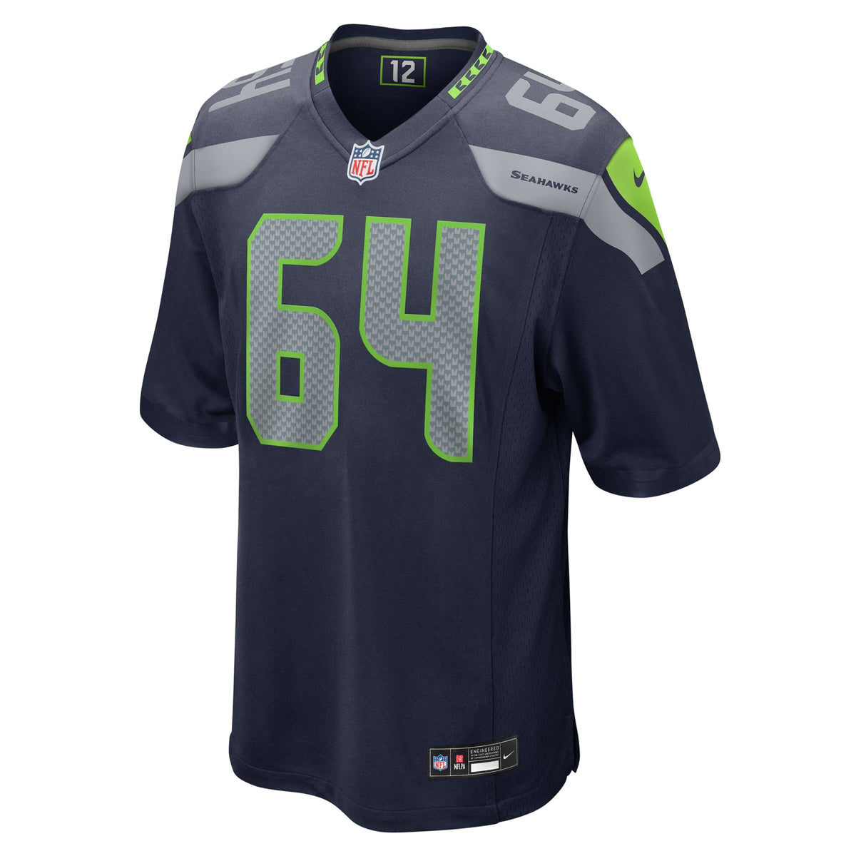 Men's Seattle Seahawks Christian Haynes Nike  College Navy  Game Jersey