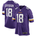 Men's Minnesota Vikings Justin Jefferson Nike Purple Player Game Jersey