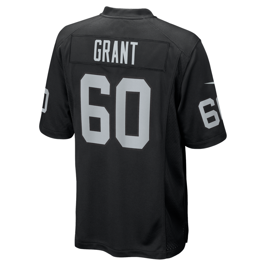 Men's Las Vegas Raiders Charles Grant Nike  Black Team Game Jersey