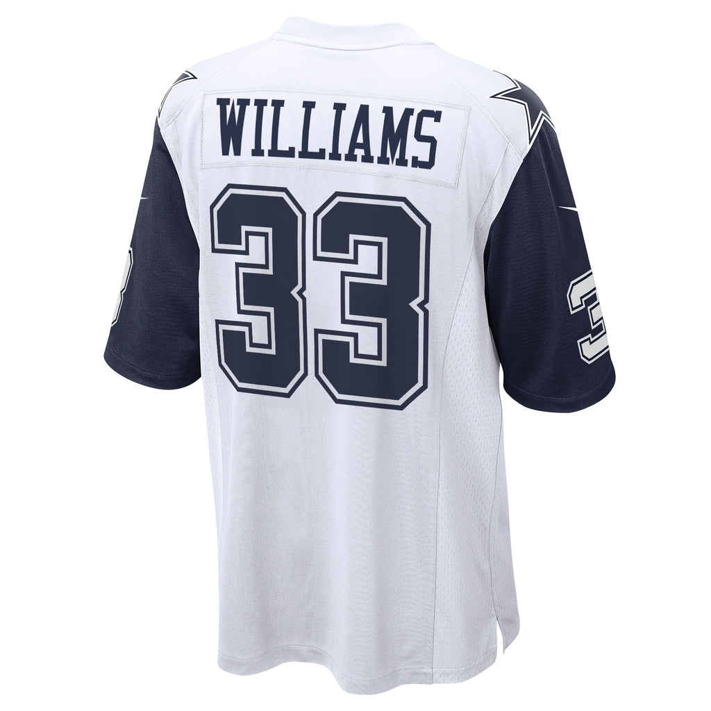 Men's Dallas Cowboys Javonte Williams Nike White Alternate Game Jersey