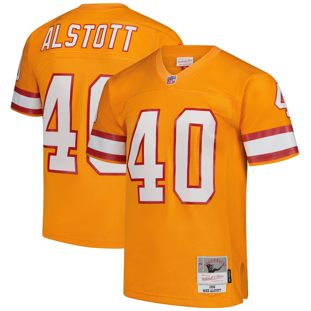 Men's Tampa Bay Buccaneers Mike Alstott Mitchell & Ness Orange Legacy Replica Jersey