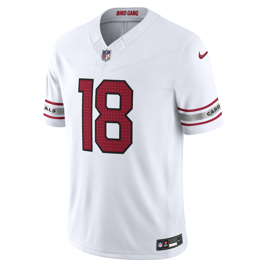 Men's Arizona Cardinals Marvin Harrison Jr. Nike Black Alternate Vapor F.U.S.E. Stitched Limited Jersey