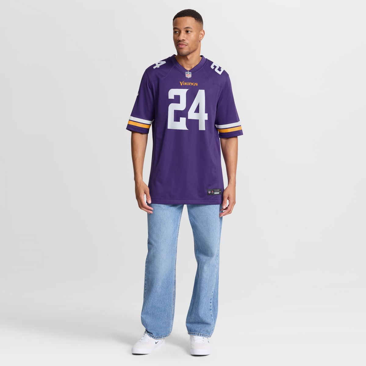 Men's Minnesota Vikings Jay Ward Nike  Purple Team Game Jersey