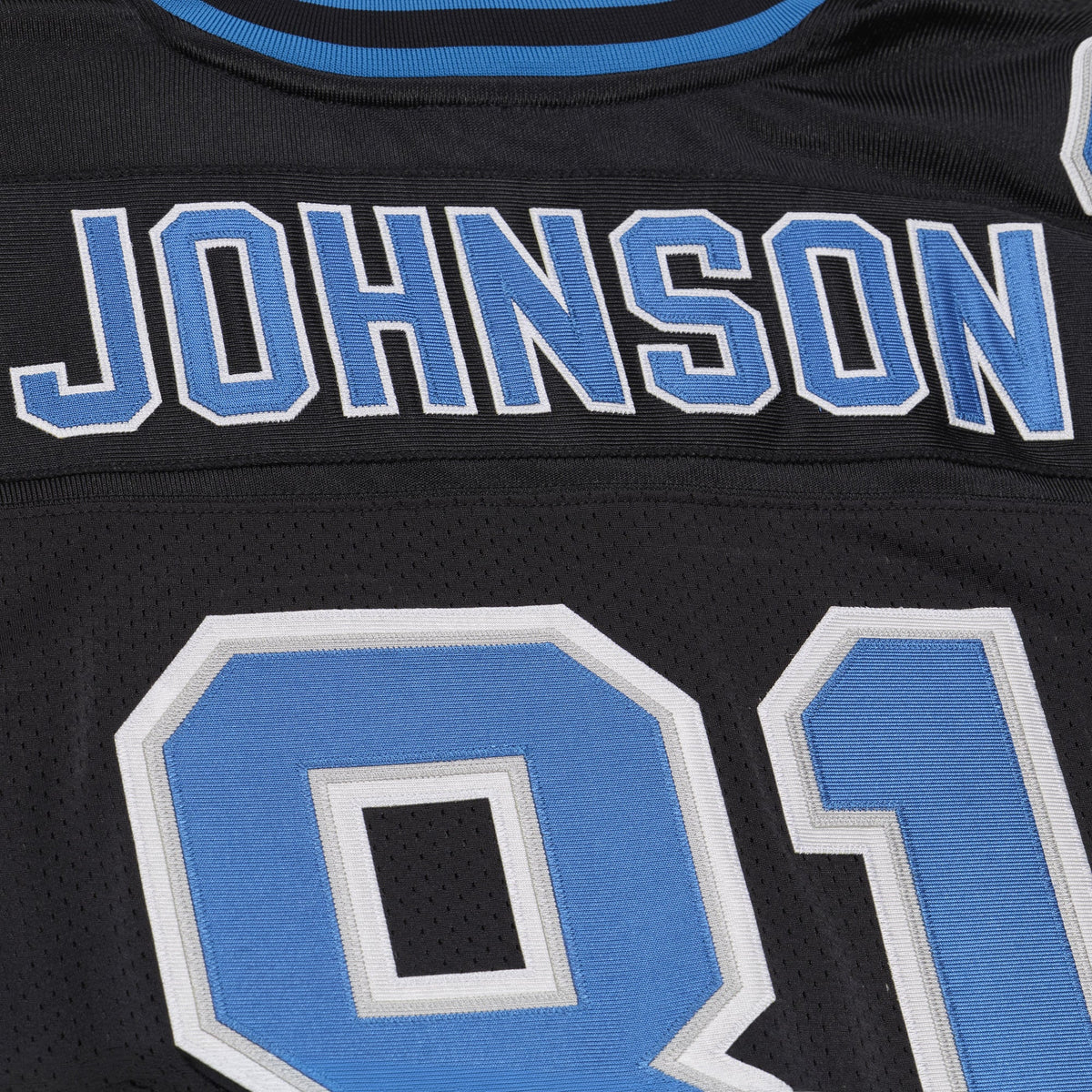Men's Detroit Lions Calvin Johnson Mitchell & Ness Black 2007 Authentic Throwback Jersey
