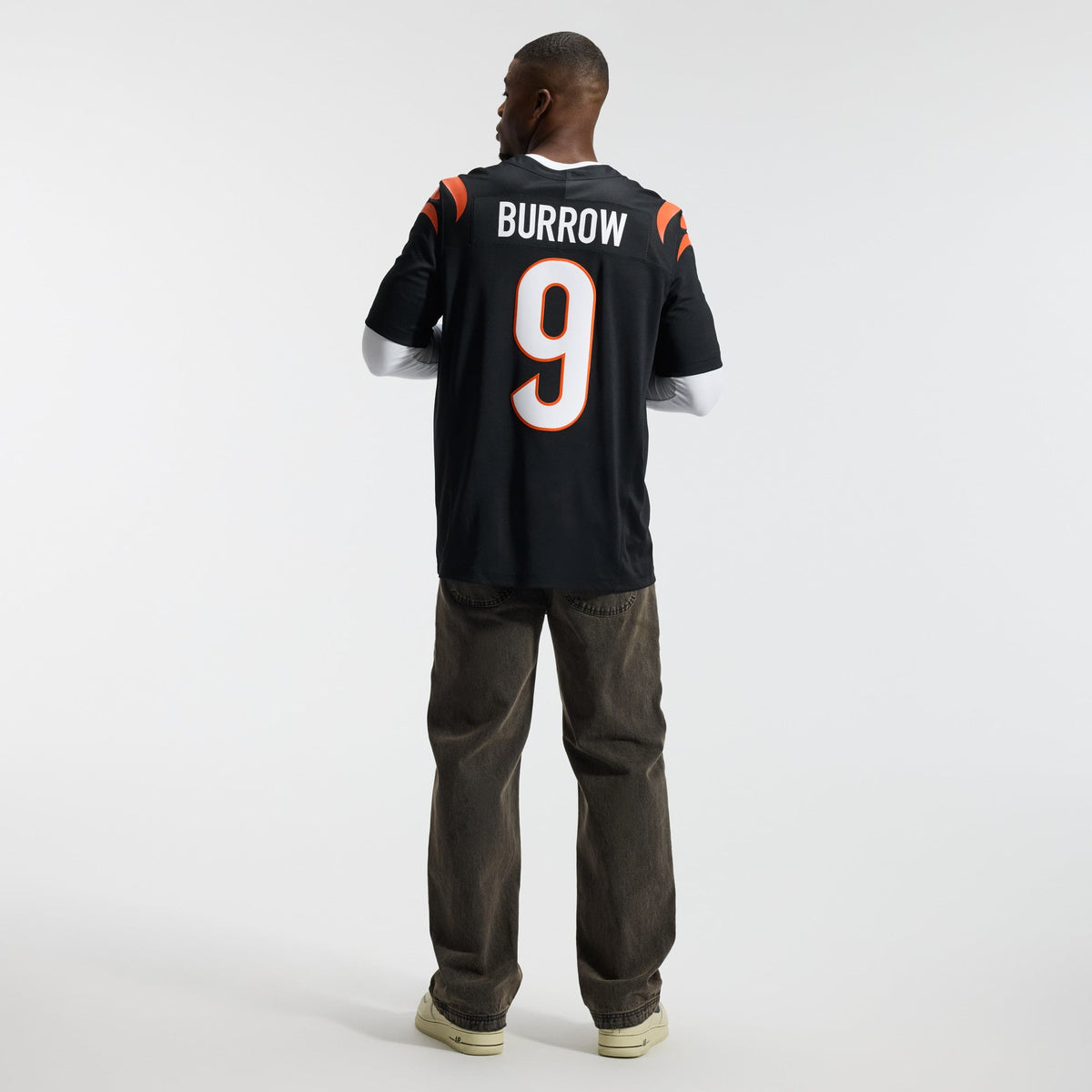 Men's Cincinnati Bengals Joe Burrow Nike Orange Alternate Vapor F.U.S.E. Stitched Limited Jersey