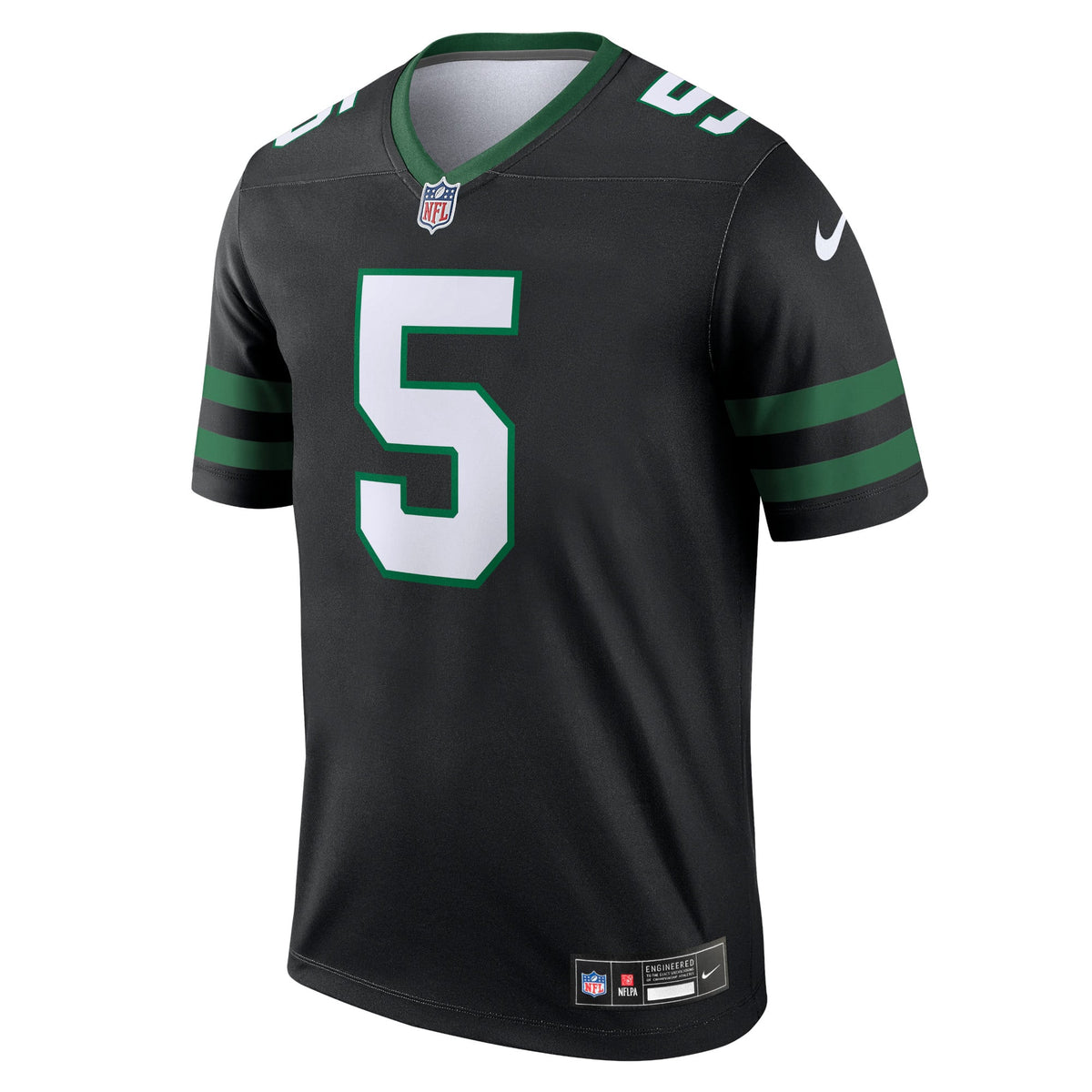 Men's New York Jets Garrett Wilson Nike Black Legend Player Performance Top