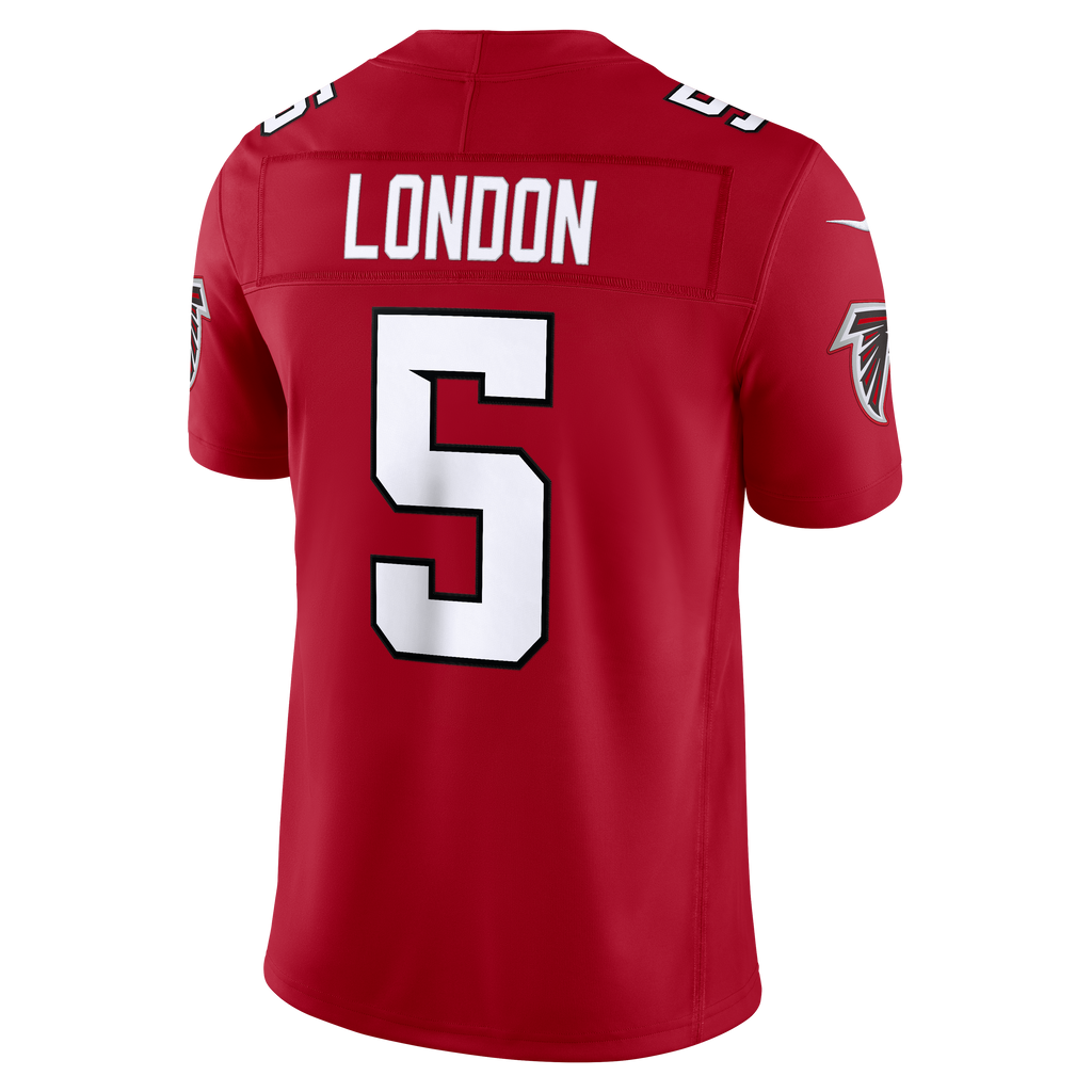 Men's Atlanta Falcons Drake London Nike Black Alternate Throwback Vapor F.U.S.E. Stitched Limited Jersey