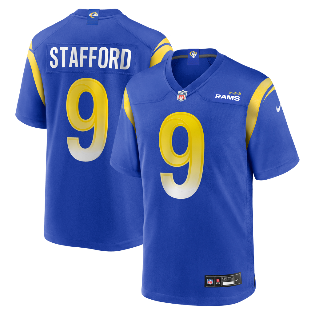 Men's Los Angeles Rams Matthew Stafford Nike Royal Player Game Jersey