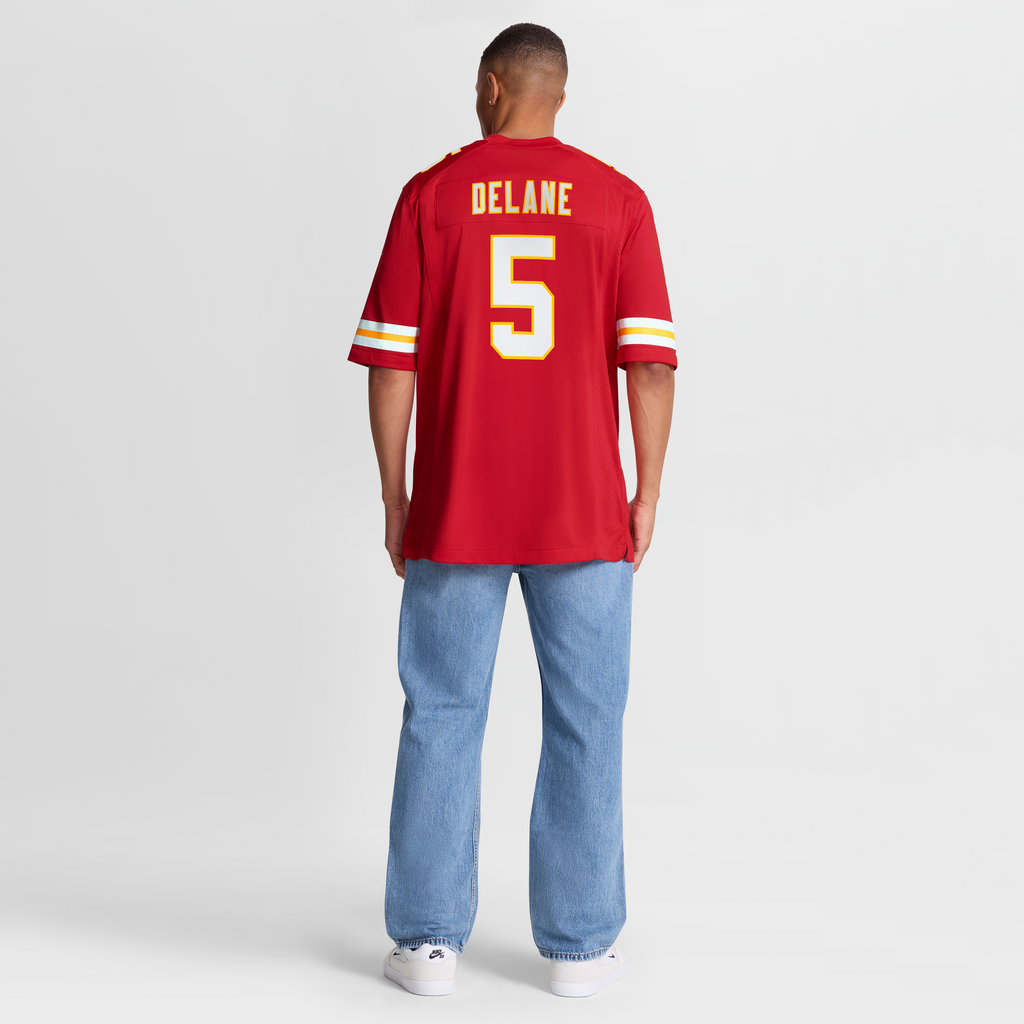 Men's Kansas City Chiefs Mansoor Delane Nike Red Team Game Jersey