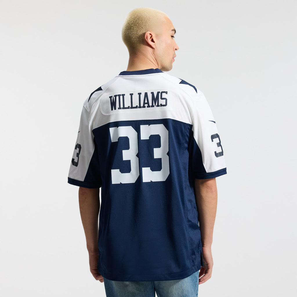 Men's Dallas Cowboys Javonte Williams Nike Navy Alternate Game Jersey