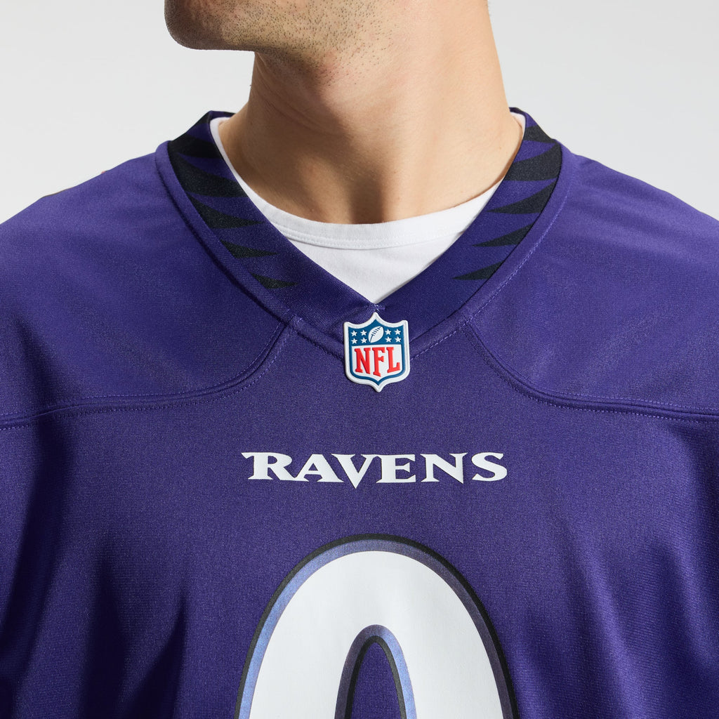 Men's Baltimore Ravens Roquan Smith Nike Purple Team Game Jersey