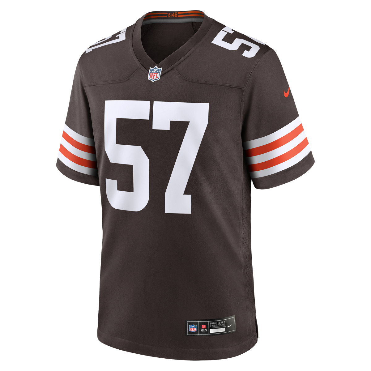 Men's Cleveland Browns Isaiah McGuire Nike  Brown Team Game Jersey