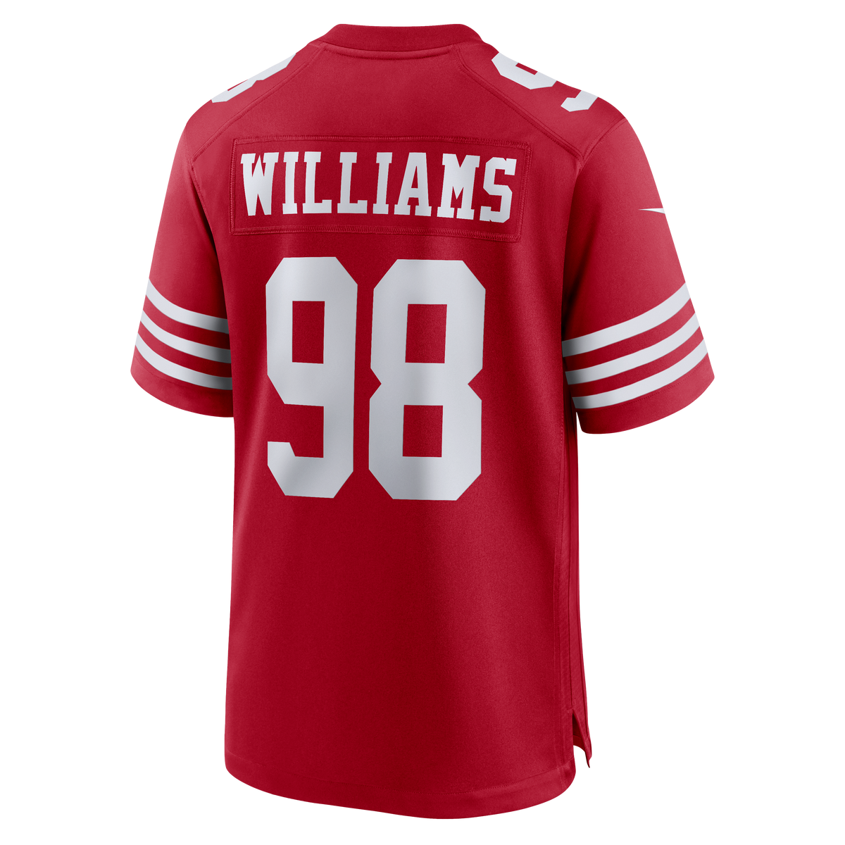 Men's San Francisco 49ers Mykel Williams Nike  Scarlet Team Game Jersey