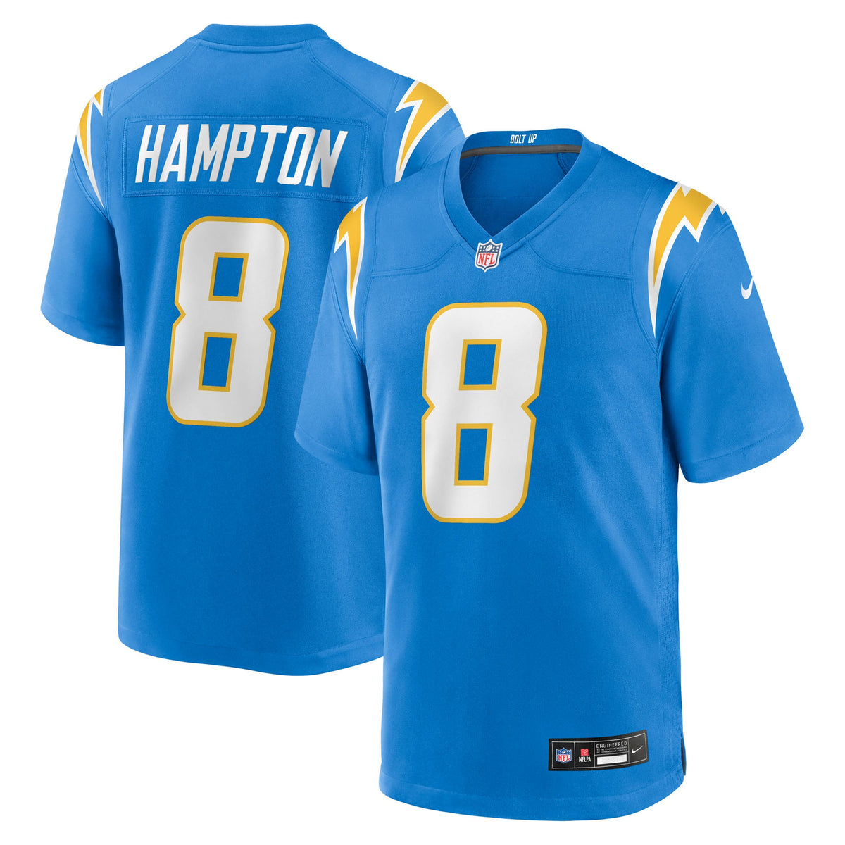 Men's Los Angeles Chargers Omarion Hampton Nike Navy Alternate Super Chargers Game Player Jersey