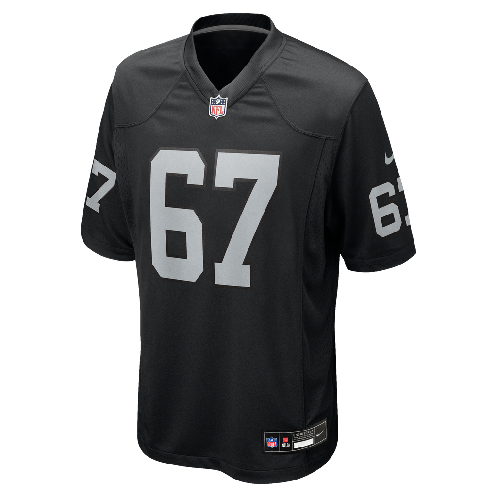 Men's Las Vegas Raiders Will Putnam Nike  Black Team Game Jersey