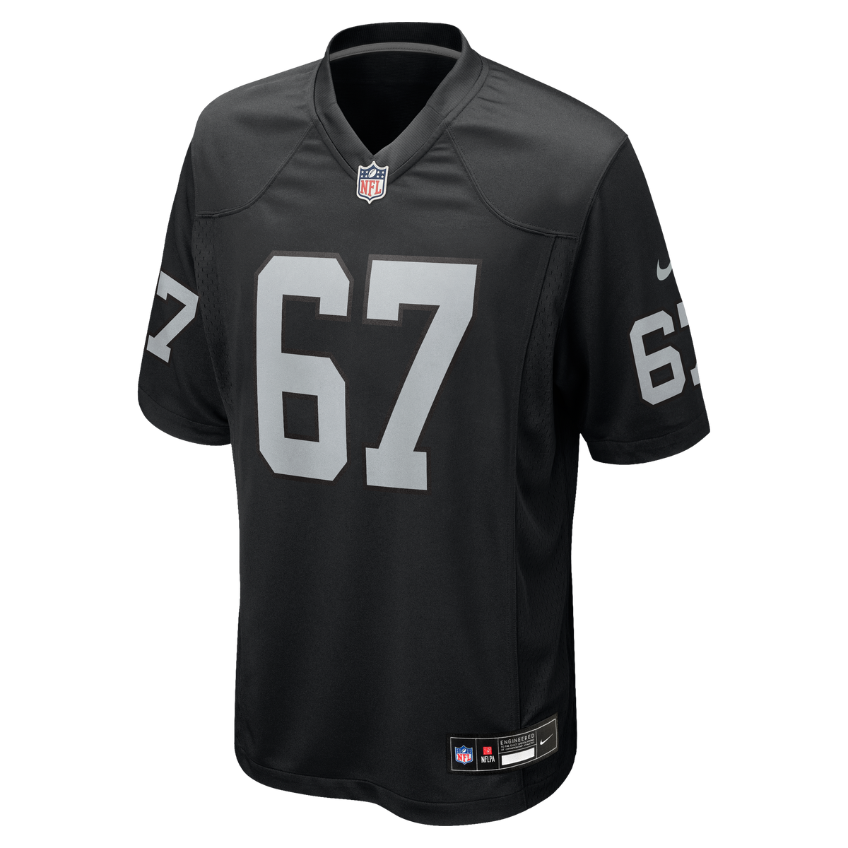 Men's Las Vegas Raiders Will Putnam Nike  Black Team Game Jersey