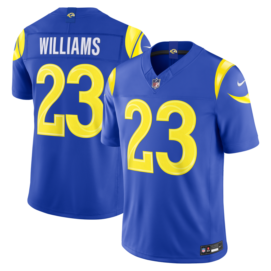 Men's Los Angeles Rams Kyren Williams Nike Royal Team Vapor F.U.S.E. Stitched Limited Jersey
