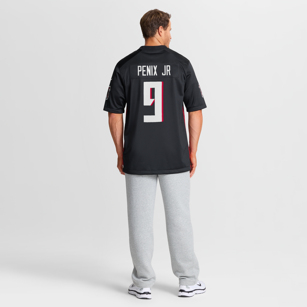 Men's Atlanta Falcons Michael Penix Jr. Nike Black  Player Game Jersey