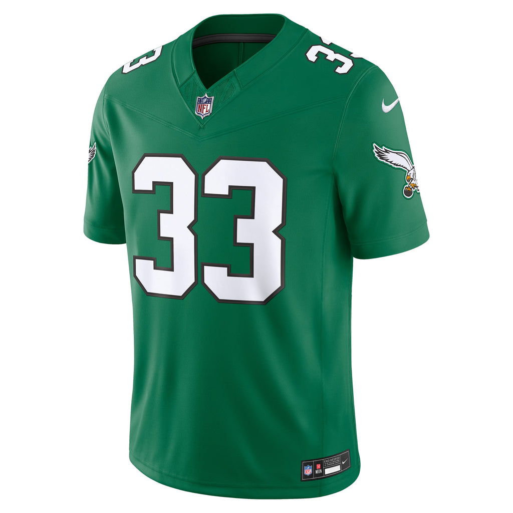 Men's Philadelphia Eagles Cooper DeJean Nike Kelly Green Alternate Vapor F.U.S.E. Stitched Limited Jersey