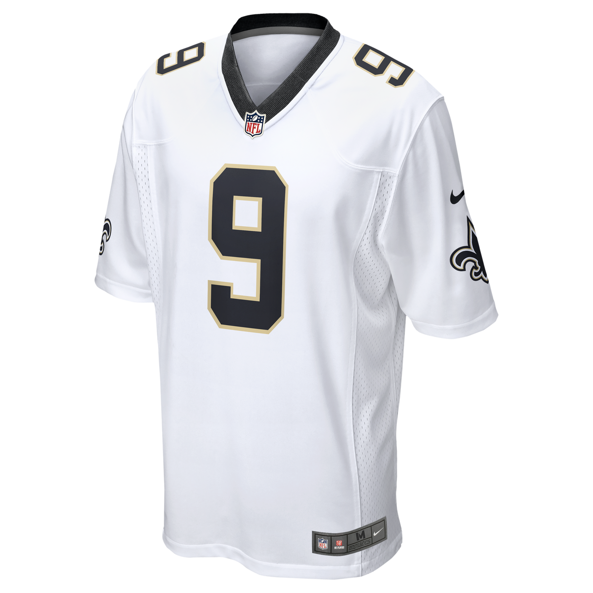Men's New Orleans Saints Drew Brees Nike  Black Team Game Jersey