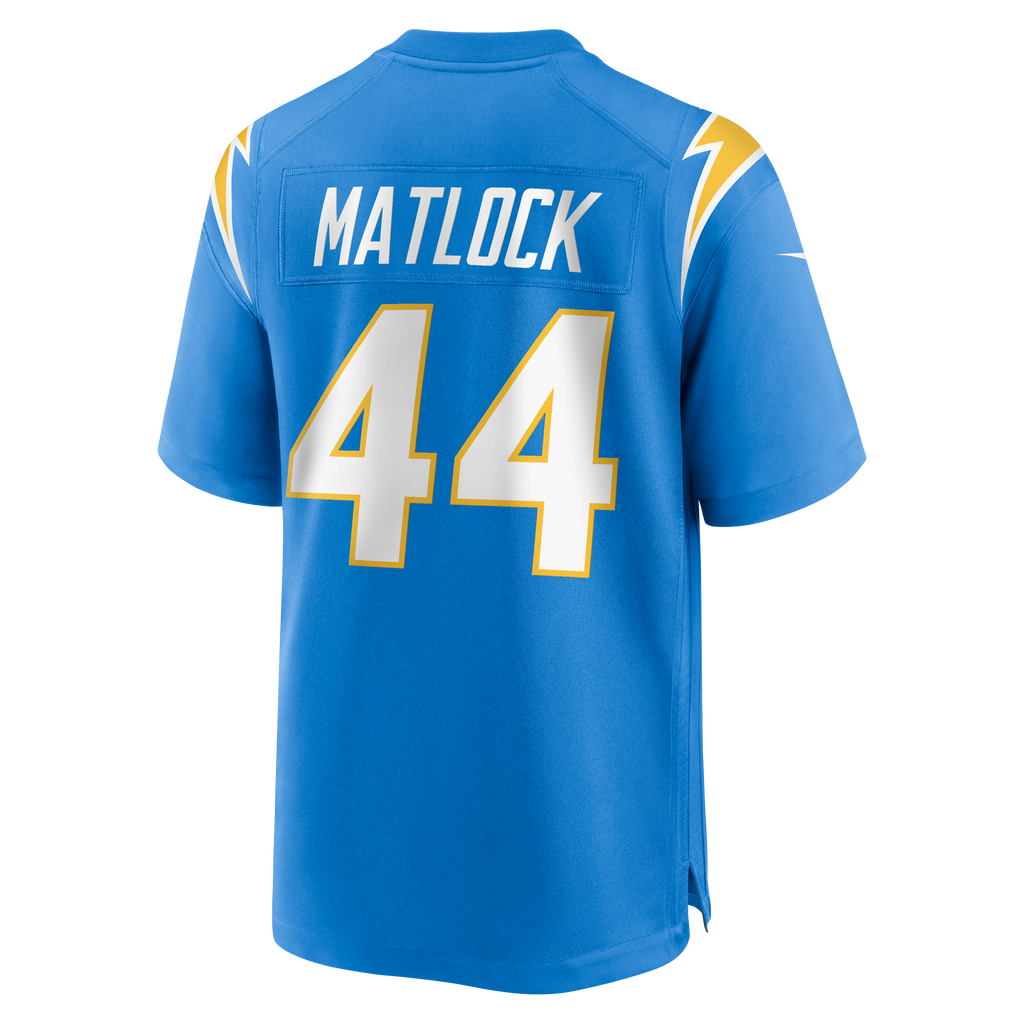 Men's Los Angeles Chargers Scott Matlock Nike  Powder Blue Team Game Jersey