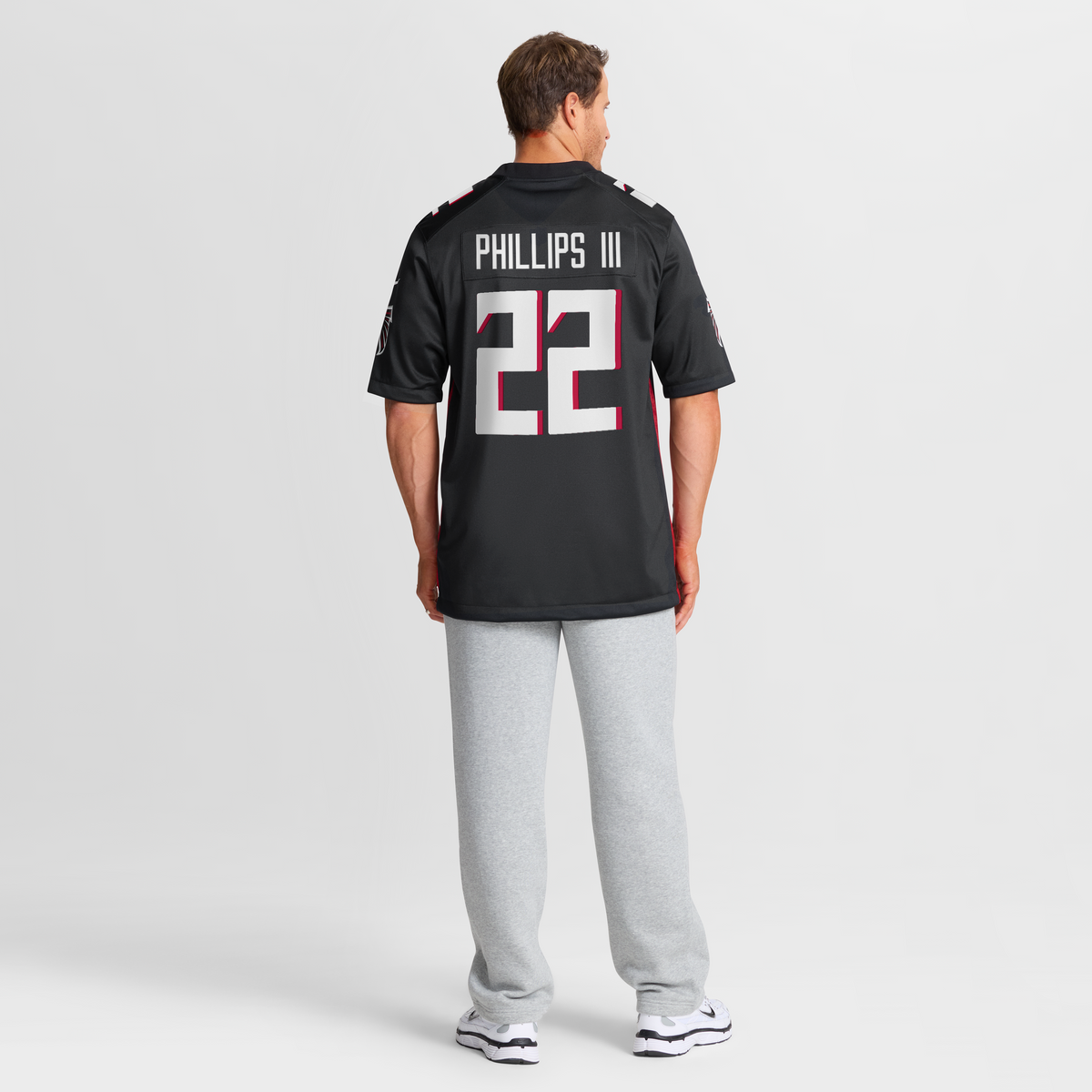 Men's Atlanta Falcons Clark Phillips III Nike  Black Team Game Jersey