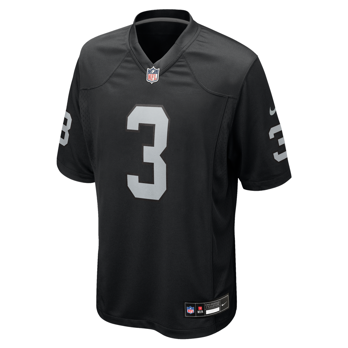 Men's Las Vegas Raiders Taron Johnson Nike Black Team Game Jersey