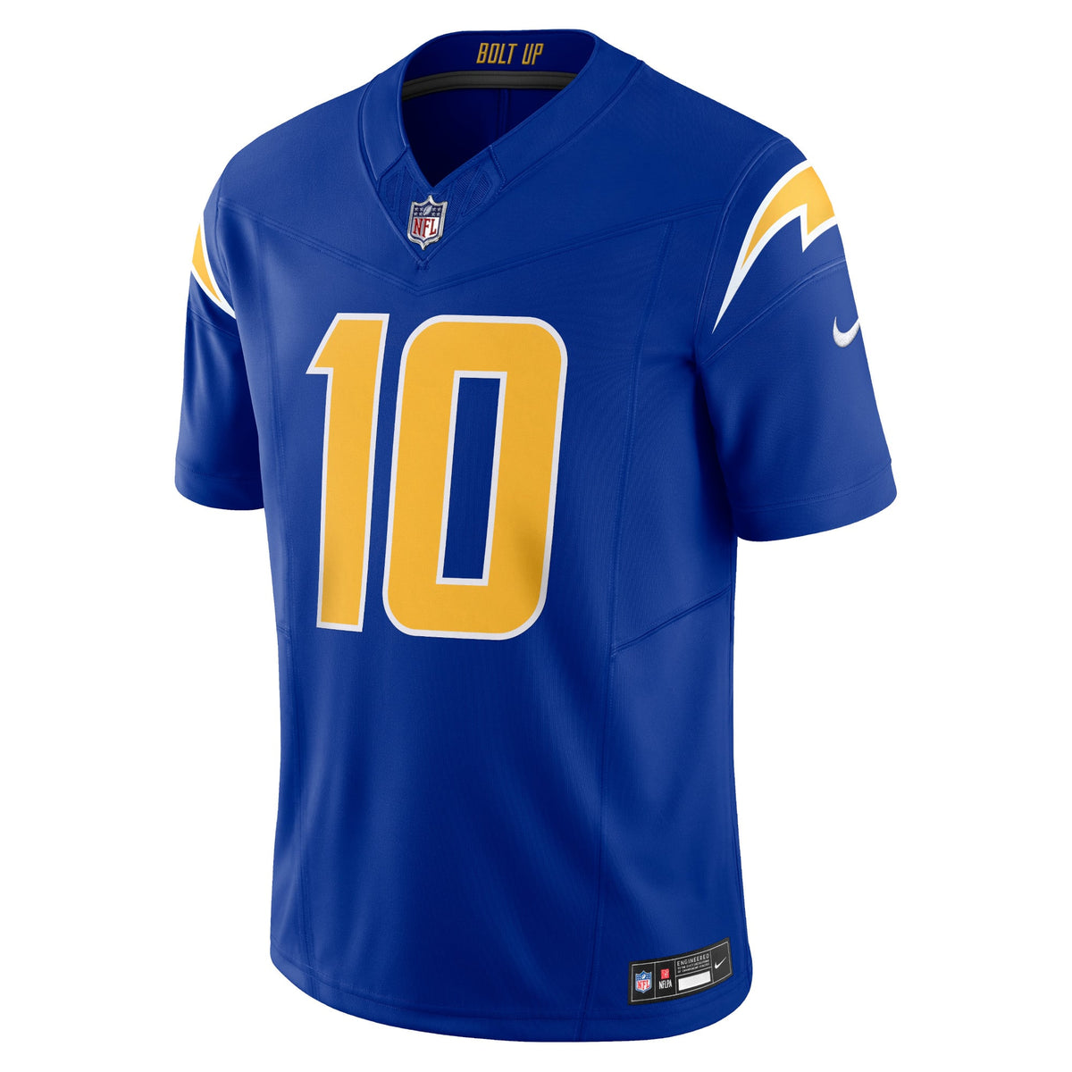 Men's Los Angeles Chargers Justin Herbert Nike Gold Alternate Charger Power Vapor F.U.S.E. Limited Jersey