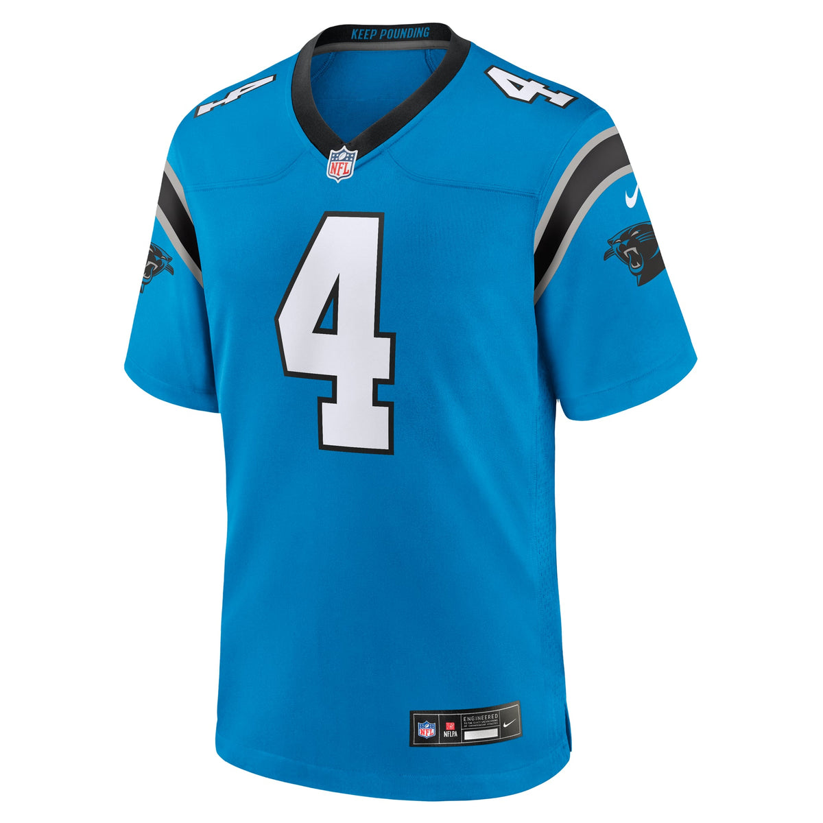 Men's Carolina Panthers Tetairoa McMillan Nike Blue Alternate Game Jersey