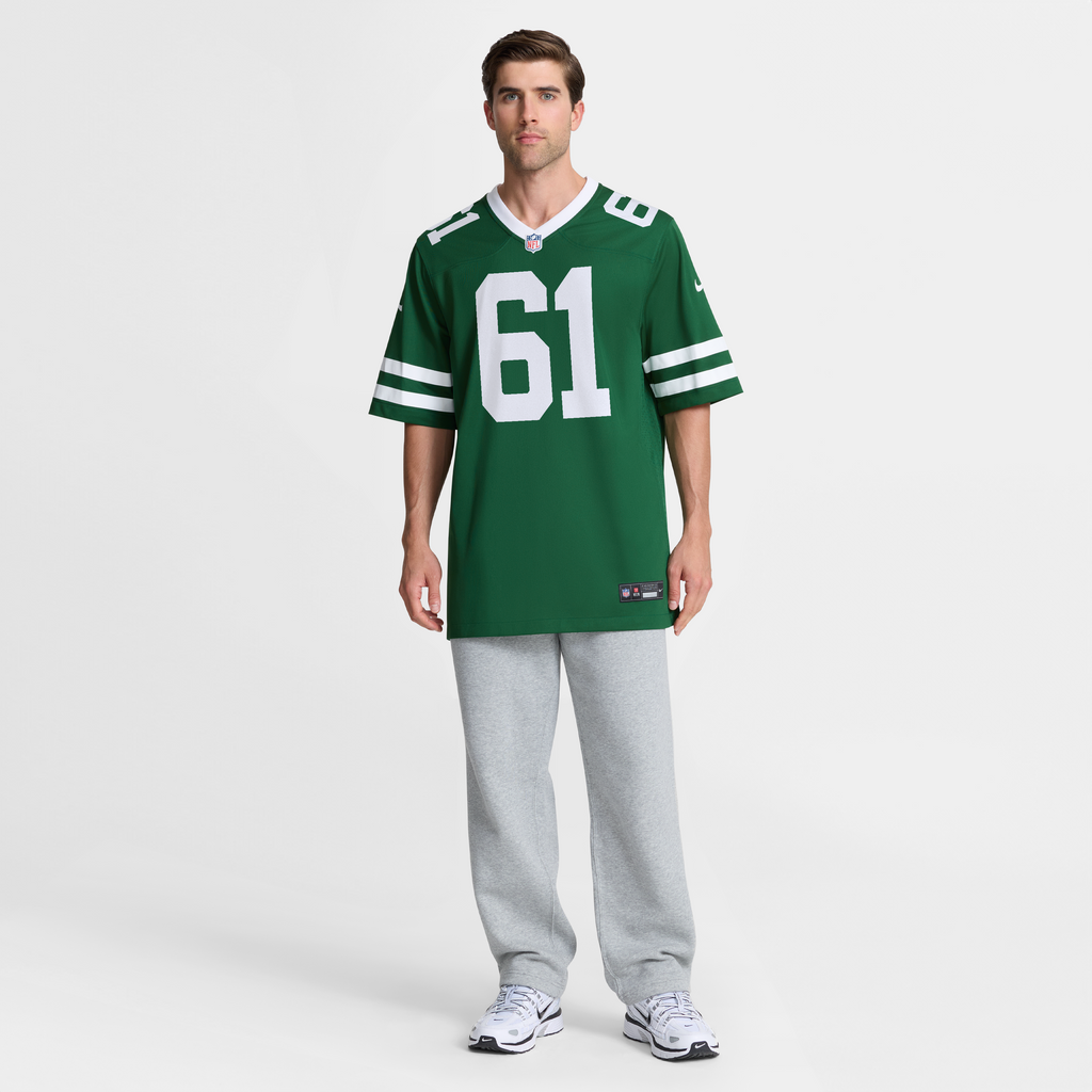 Men's New York Jets Max Mitchell Nike Legacy Green Team Game Jersey