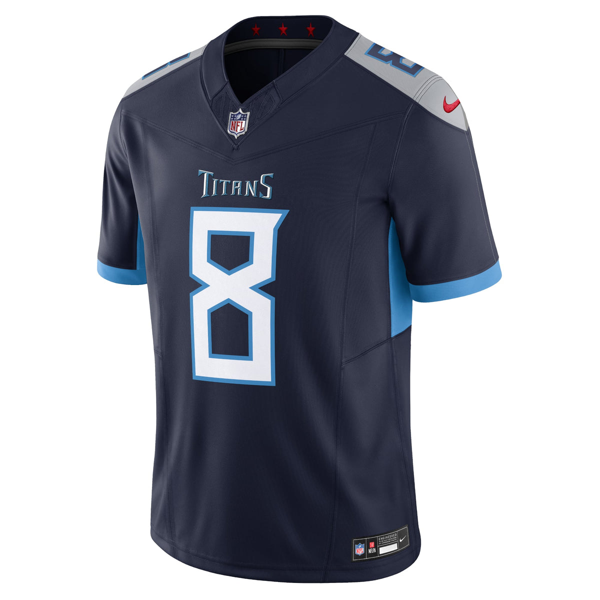 Men's Tennessee Titans Will Levis Nike Light Blue Alternate Oilers Throwback Vapor F.U.S.E. Limited Jersey