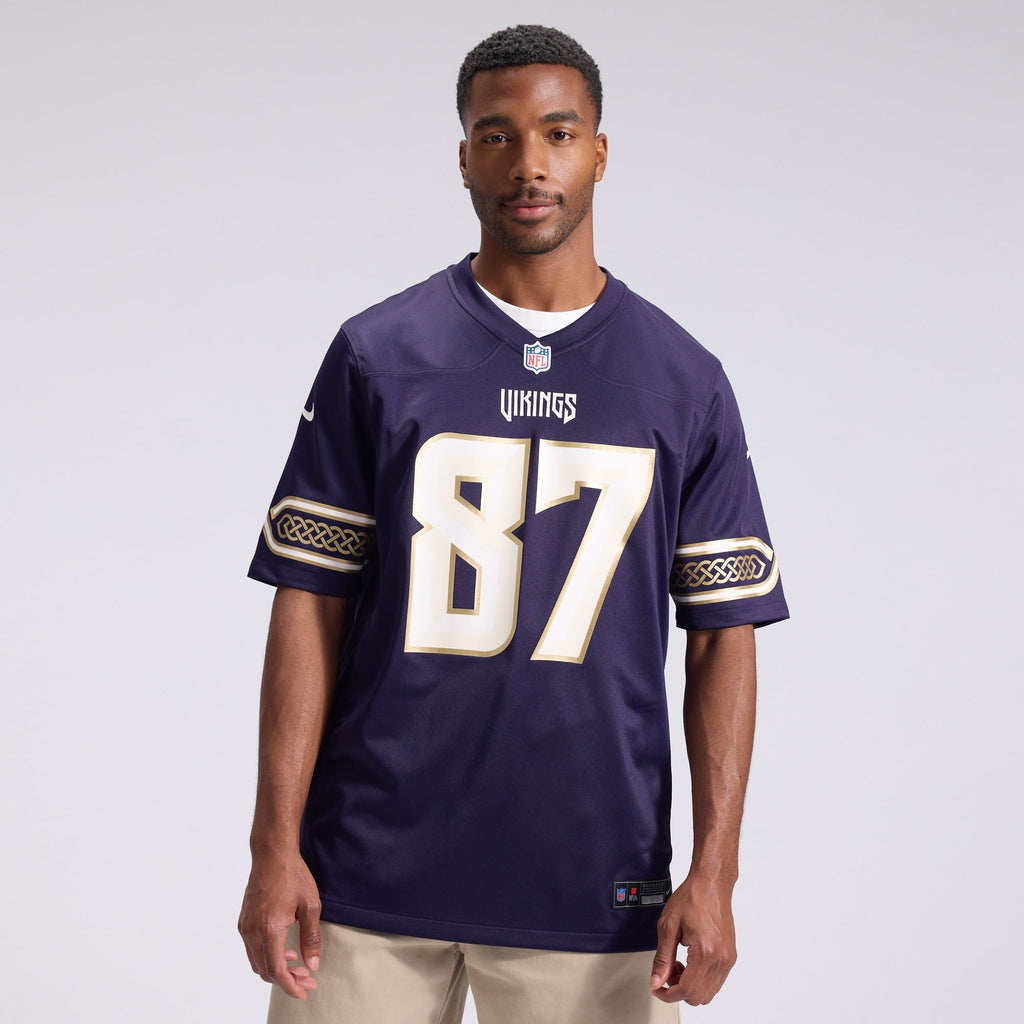 Men's Minnesota Vikings T.J. Hockenson Nike Purple 2026 Rivalries Collection Game Jersey