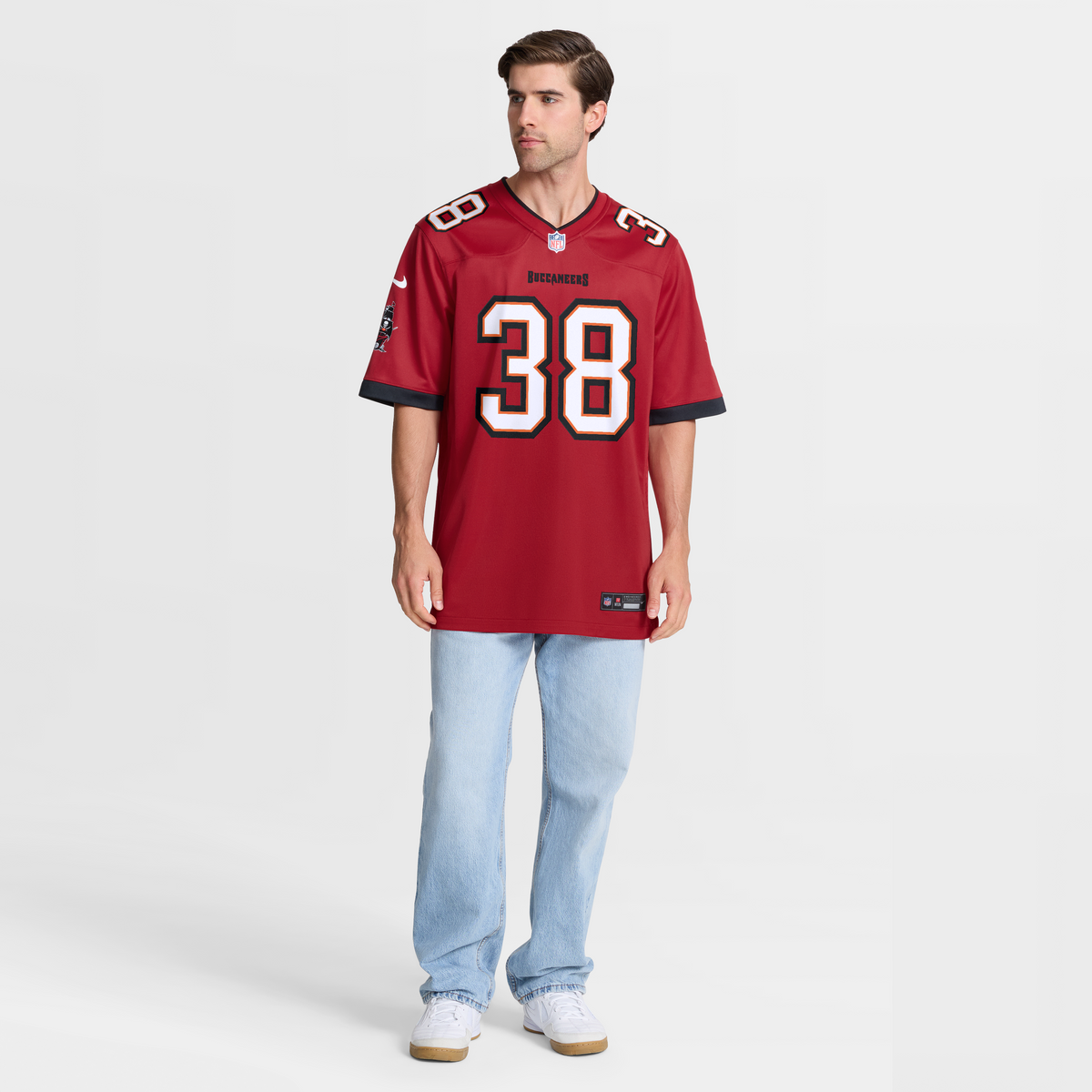 Men's Tampa Bay Buccaneers Rashad Wisdom Nike  Red Team Game Jersey