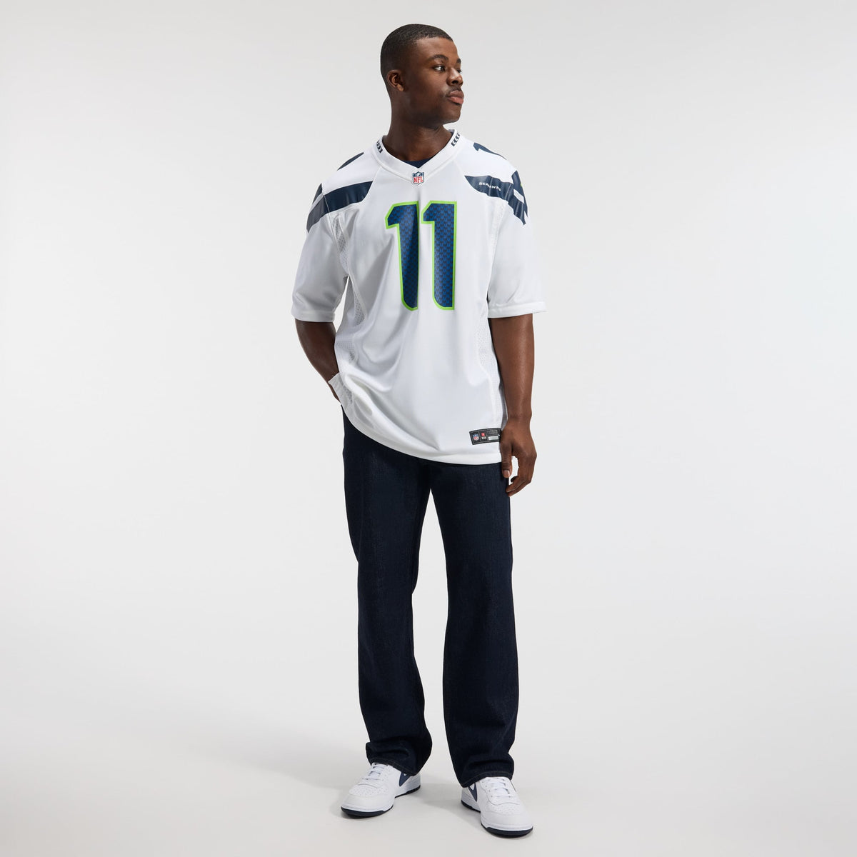 Men's Seattle Seahawks Jaxon Smith-Njigba Nike  College Navy  Game Jersey