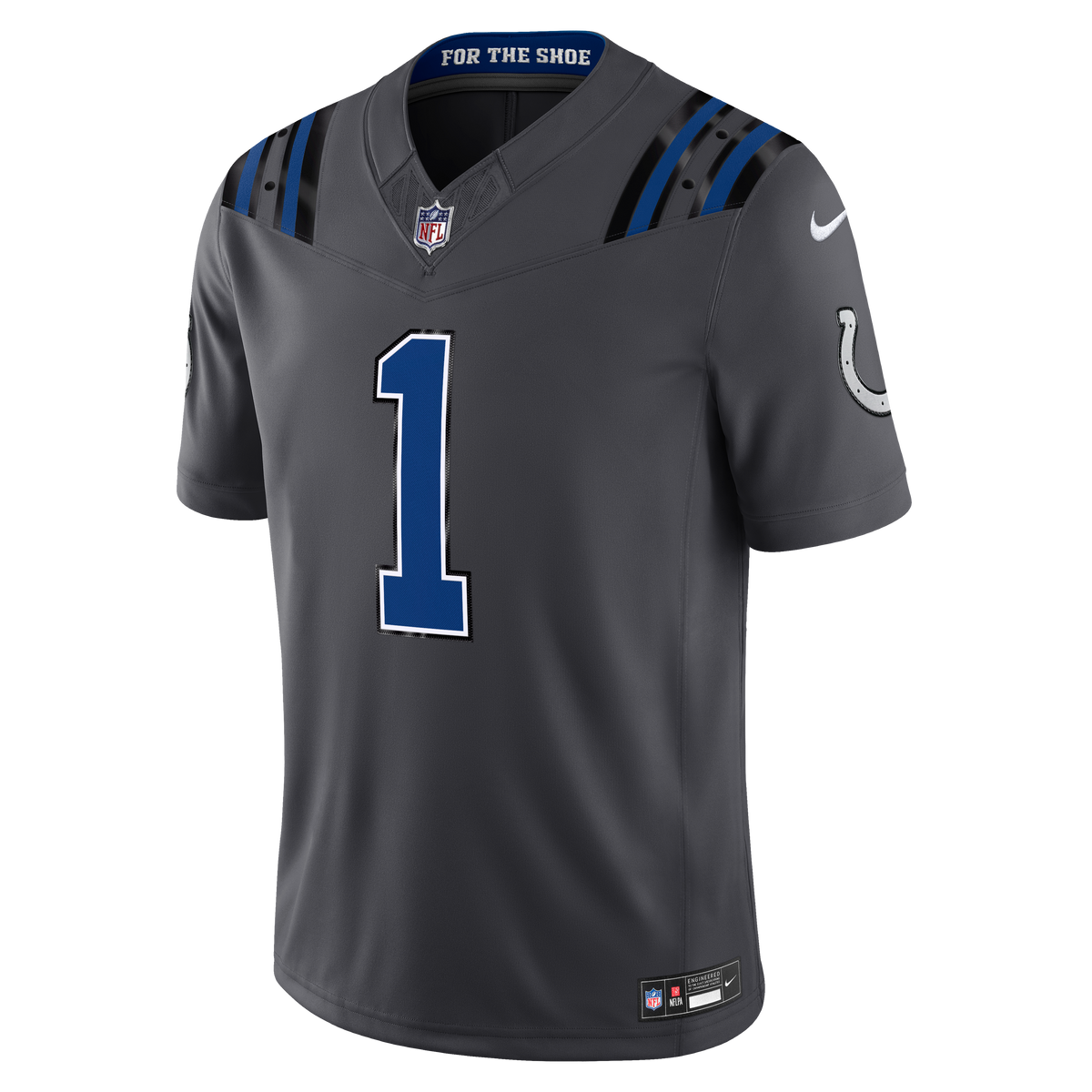 Men's Indianapolis Colts Ahmad Sauce Gardner Nike Anthracite 2026 Rivalries Collection Stitched Limited Jersey