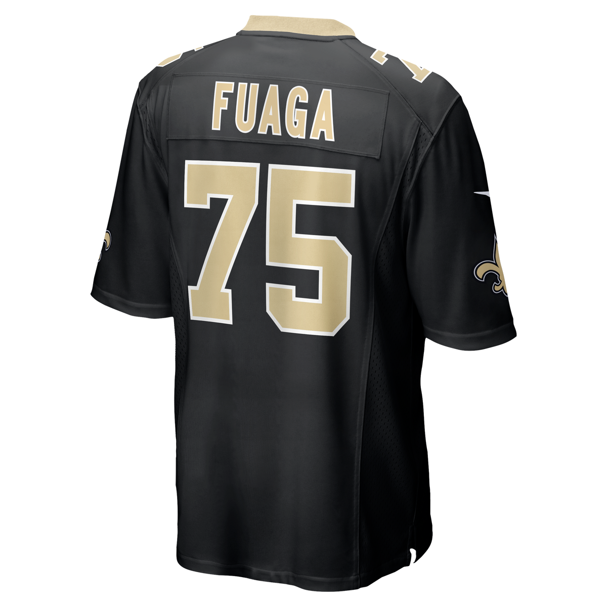 Men's New Orleans Saints Taliese Fuaga Nike  Black  Game Jersey