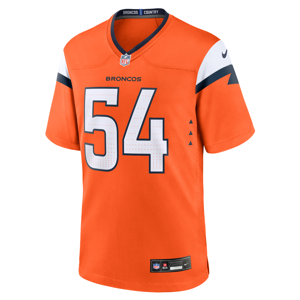 Men's Denver Broncos Alex Forsyth Nike  Orange Team Game Jersey