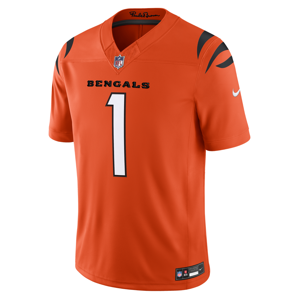 Men's Cincinnati Bengals Ja'Marr Chase Nike White Vapor F.U.S.E. Stitched Limited Jersey