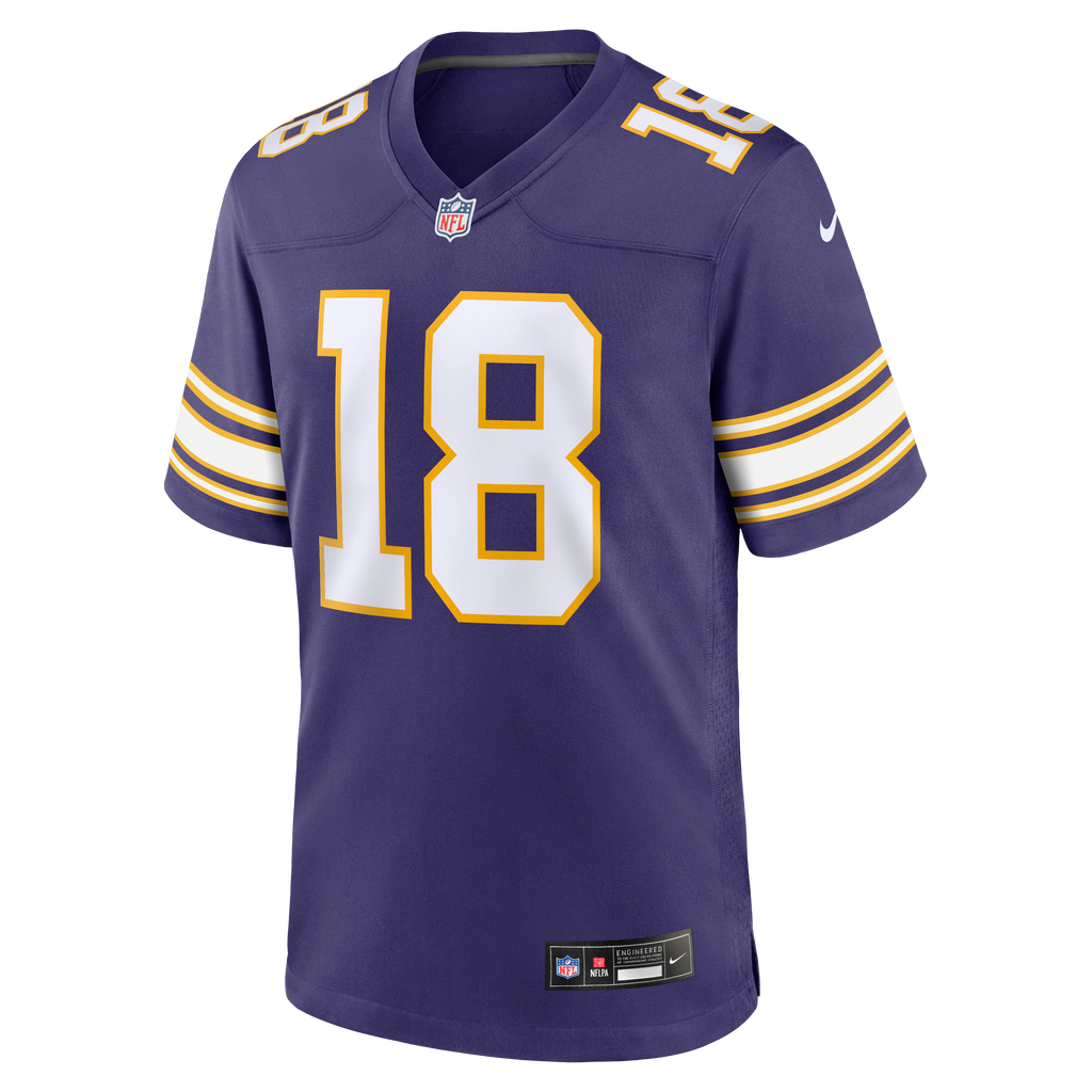 Men's Minnesota Vikings Justin Jefferson Nike White Alternate Game Player Jersey