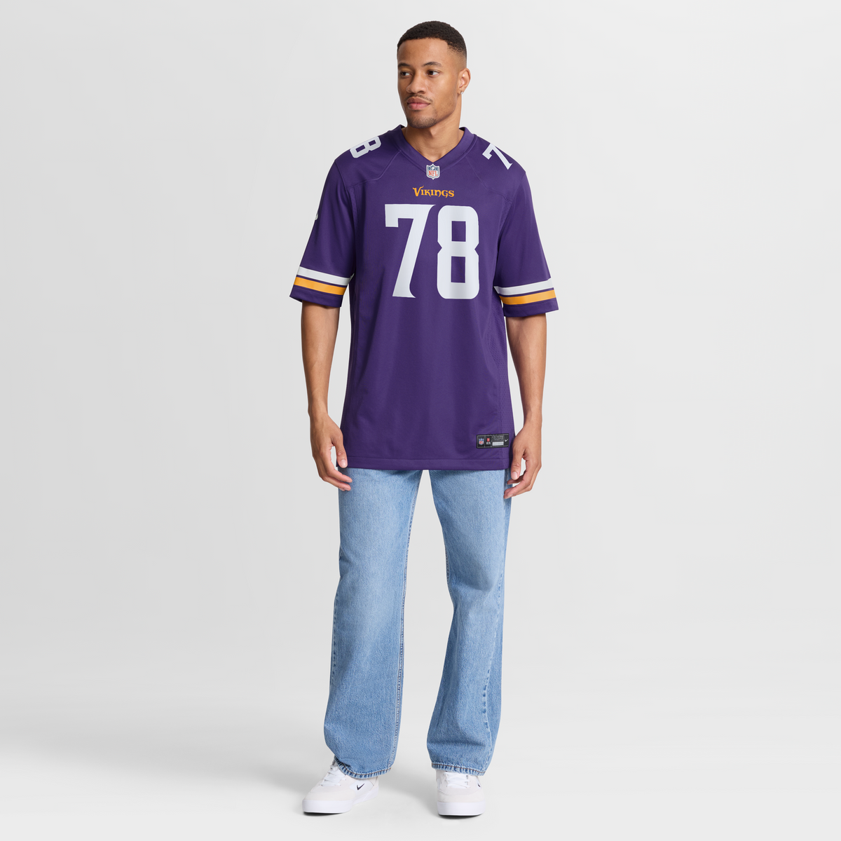 Men's Minnesota Vikings Ryan Kelly Nike  Purple Team Game Jersey