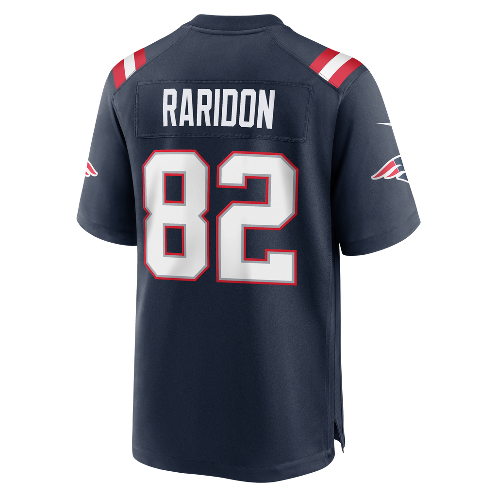 Men's New England Patriots Eli Raridon Nike Navy Team Game Jersey