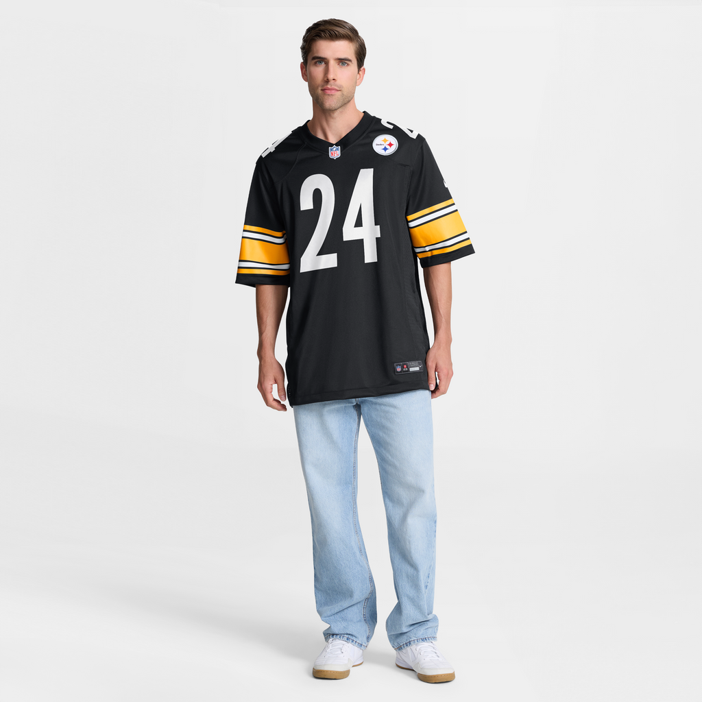 Men's Pittsburgh Steelers Joey Porter Jr. Nike Black  Game Jersey