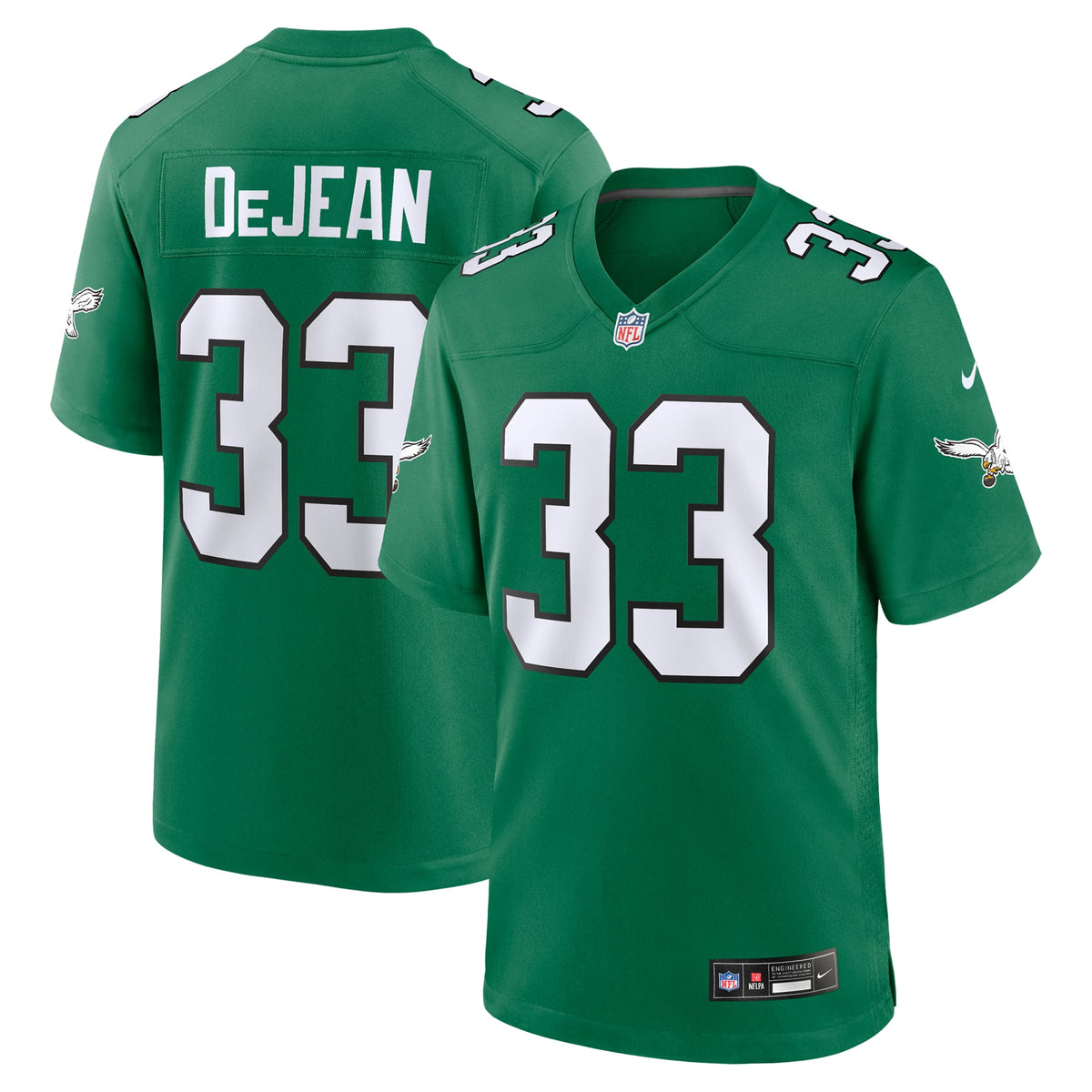 Men's Philadelphia Eagles Cooper DeJean Nike  White Game Jersey