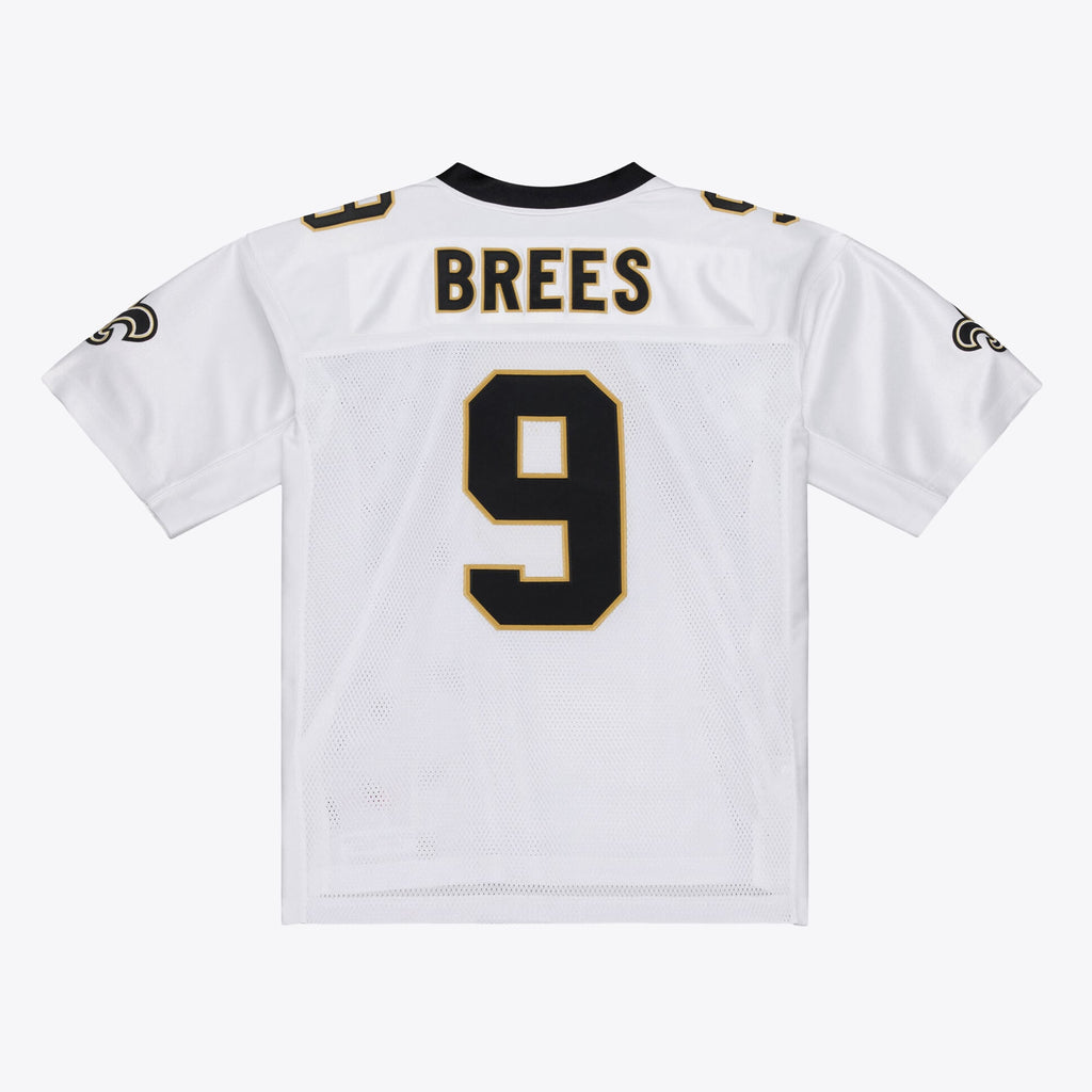 Men's New Orleans Saints Drew Brees Mitchell & Ness White Super Bowl XLIV Authentic Jersey