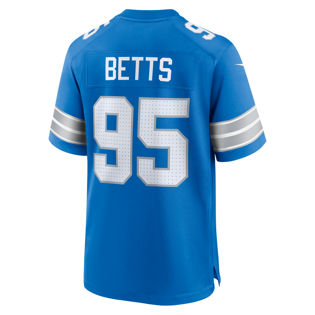 Men's Detroit Lions Mathieu Betts Nike  Blue Game Jersey