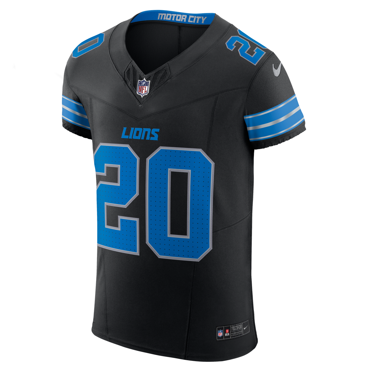 Men's Detroit Lions Barry Sanders Nike Blue Team Vapor F.U.S.E. Elite Jersey