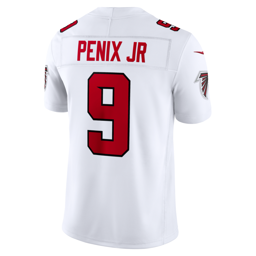 Men's Atlanta Falcons Michael Penix Jr. Nike Red Team Vapor F.U.S.E. Stitched Limited Jersey
