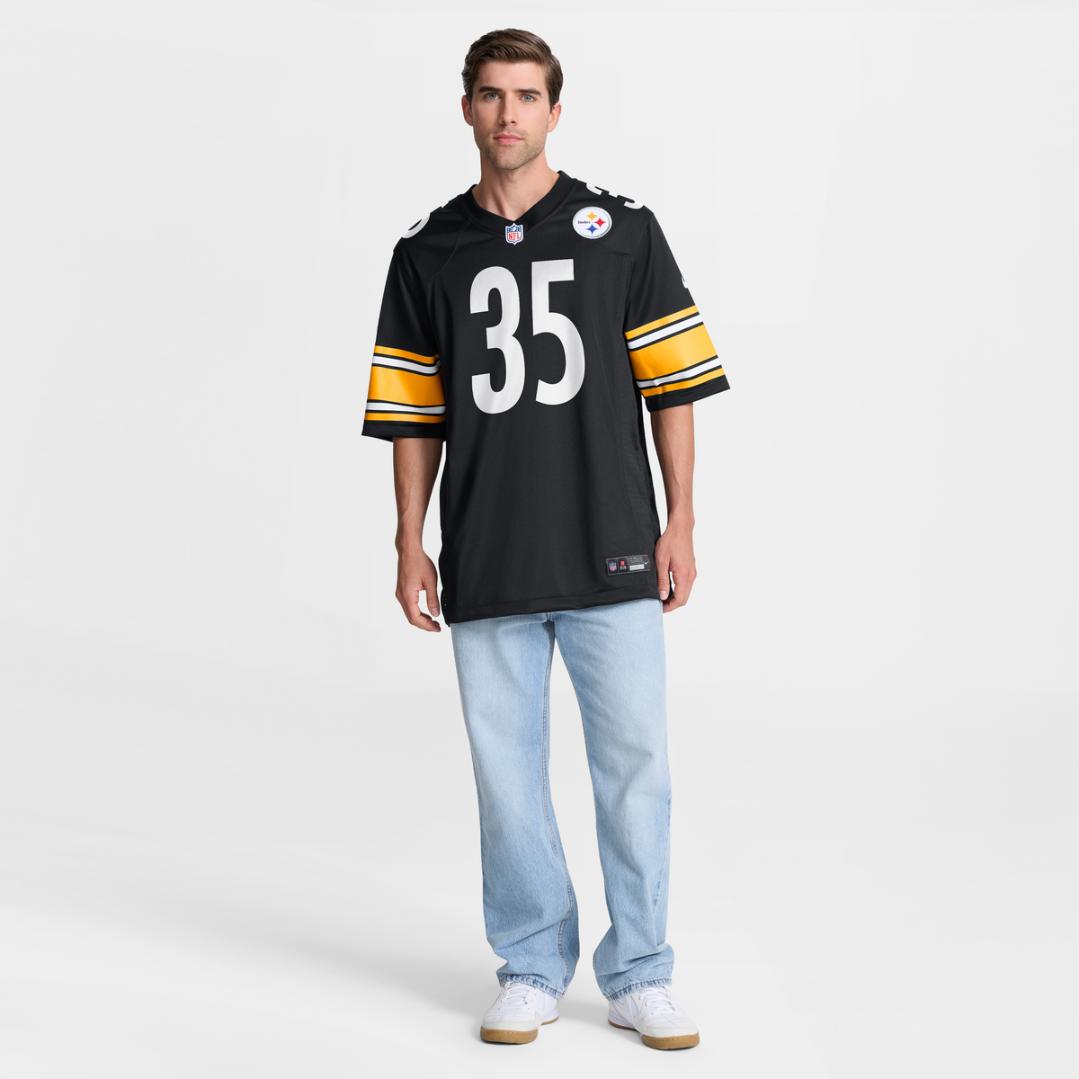 Men's Pittsburgh Steelers Jamel Dean Nike  Black Team Game Jersey