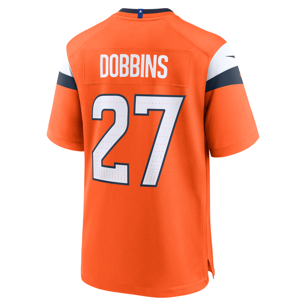 Men's Denver Broncos J.K. Dobbins Nike  Orange Team Game Jersey